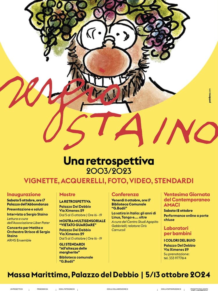 A Massa Marittima una retrospettiva sul Maestro Staino