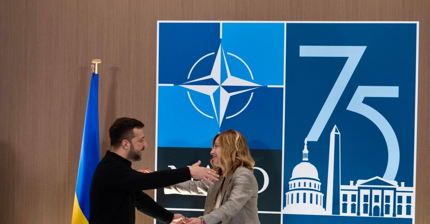 Vertice Nato, Meloni conferma il sostegno a Kiev e bacchetta Salvini